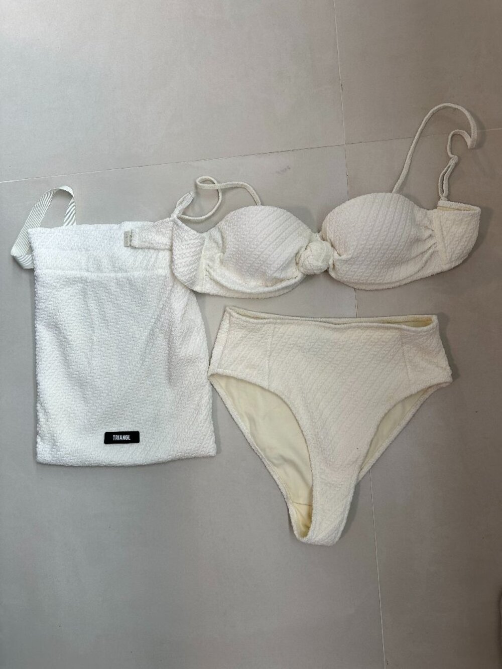 Triangl White Baile Swimsuit - Small